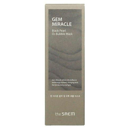 [theSAEM] Gem Miracle Black Pearl 02 Bubble Mask 105g - NURVA