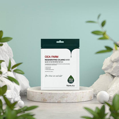 [Farmstay] Cica Farm Regenerating Calming Mask 25ml*10pcs - NURVA