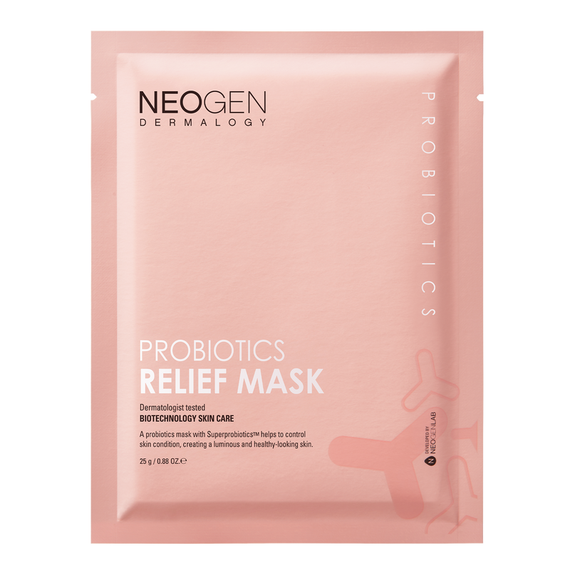 [NeoGen] DERMALOGY PROBIOTICS RELIEF MASK (25ML X 5 SHEETS) - NURVA