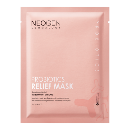 [NeoGen] DERMALOGY PROBIOTICS RELIEF MASK (25ML X 5 SHEETS) - NURVA