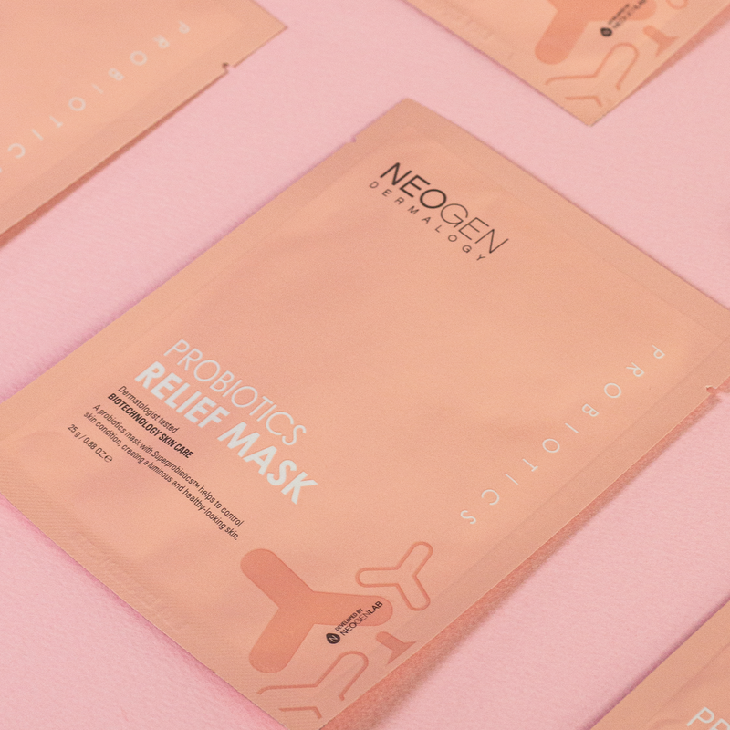 [NeoGen] DERMALOGY PROBIOTICS RELIEF MASK (25ML X 5 SHEETS) - NURVA