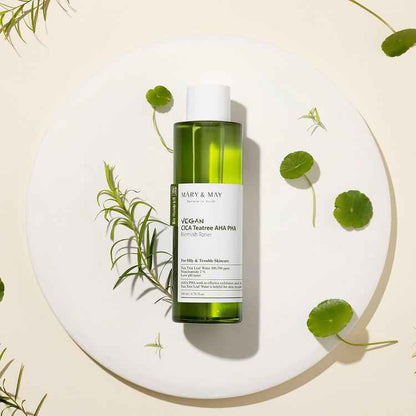 [Mary&May] Vegan CICA Tea Tree AHA PHA Blemish Toner - 200ml