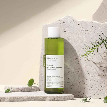 [Mary&May] Vegan CICA Tea Tree AHA PHA Blemish Toner - 200ml