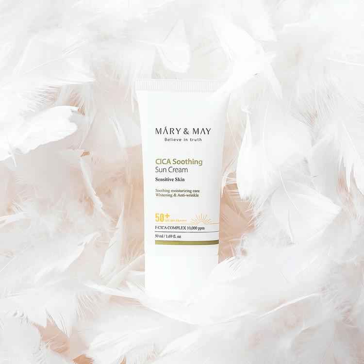 [Mary&May] CICA Soothing Sun Cream SPF50+ PA++++ - 50ml