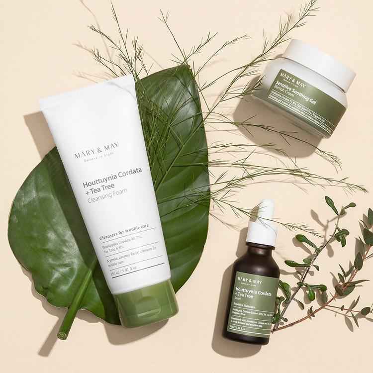 [Mary&May] Houttuynia Cordata + Tea Tree Cleansing Foam - 150ml