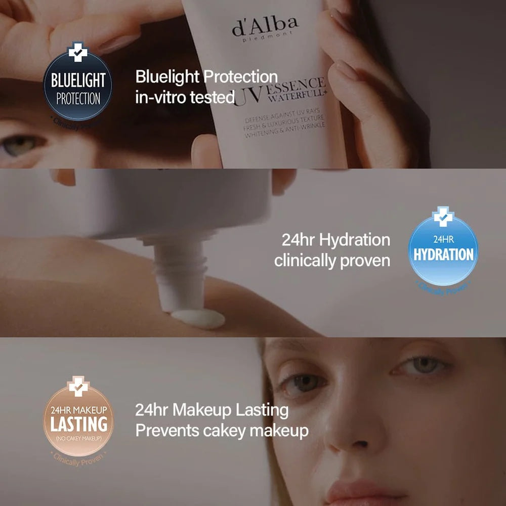 [d'Alba] Waterful Essence Sunscreen 50ml - NURVA