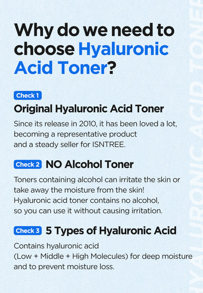 [Isntree] Hyaluronic Acid Toner 200ml - NURVA