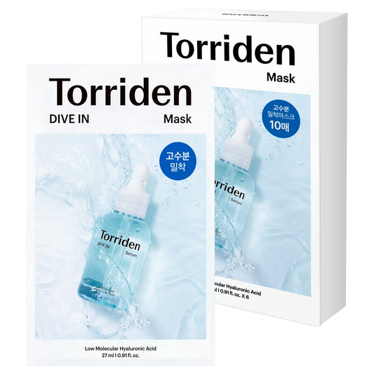 [Torriden] DIVE IN Low Molecular Hyaluronic Acid Mask Sheet 10ea - NURVA