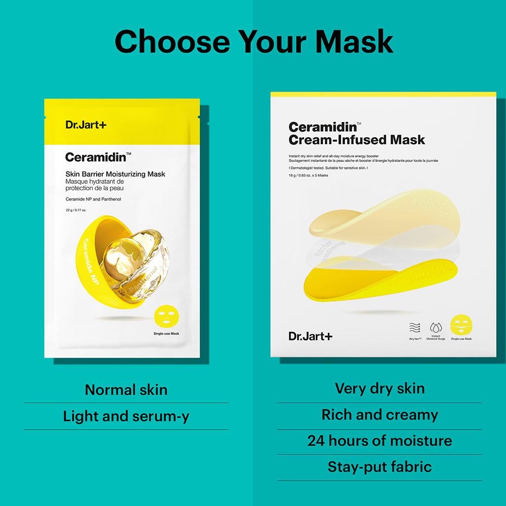 [Dr.Jart+] CERAMIDIN SKIN BARRIER MOISTURIZING MASK 22g  - 1pc - NURVA