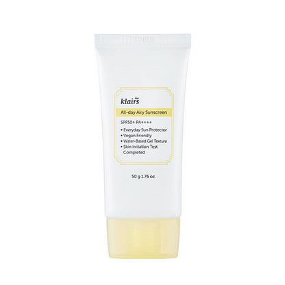[Dear Klairs] All-day Airy Sunscreen 50ml - NURVA