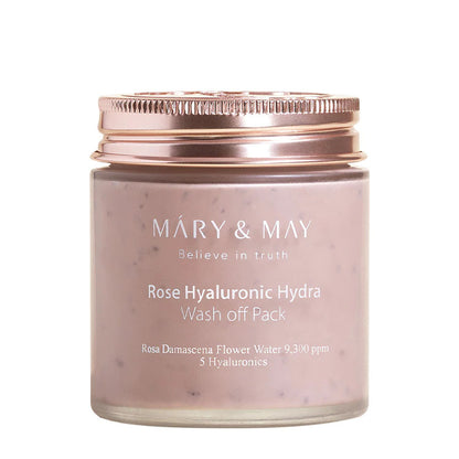[Mary&May] Rose Hyaluronic Hydra Wash Off Pack 125g - NURVA