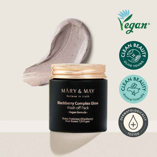[Mary&May] Blackberry Complex Glow Wash off Pack 125g