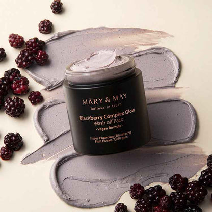[Mary&May] Blackberry Complex Glow Wash off Pack 125g
