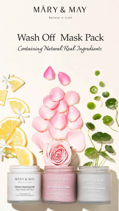 [Mary&May] Lemon Niacinamide Glow Wash Off Pack 125g