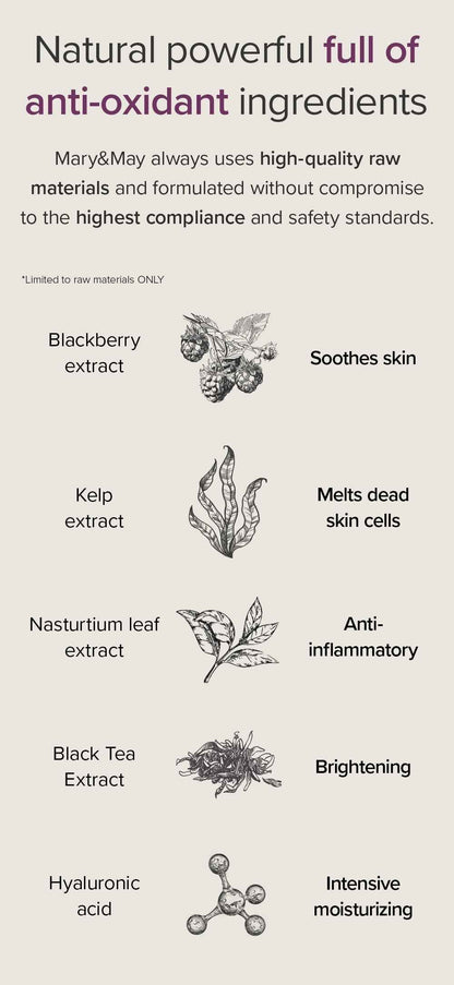 [Mary&May] Blackberry Complex Glow Wash off Pack 125g