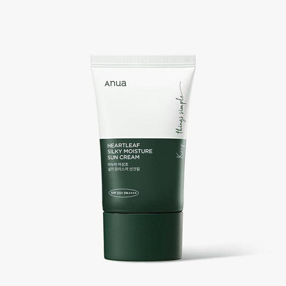 [Anua] HEARTLEAF SILKY MOISTURE SUNSCREEN 50ml - NURVA