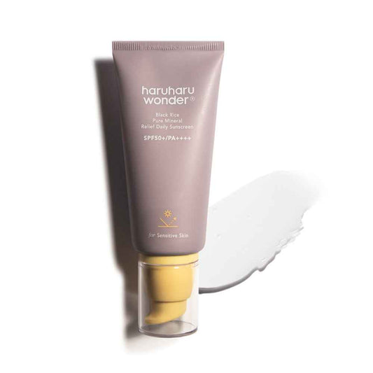 [haruharuwonder] Black Rice Pure Mineral Relief Daily Sunscreen Unscented SPF50+ 50ml