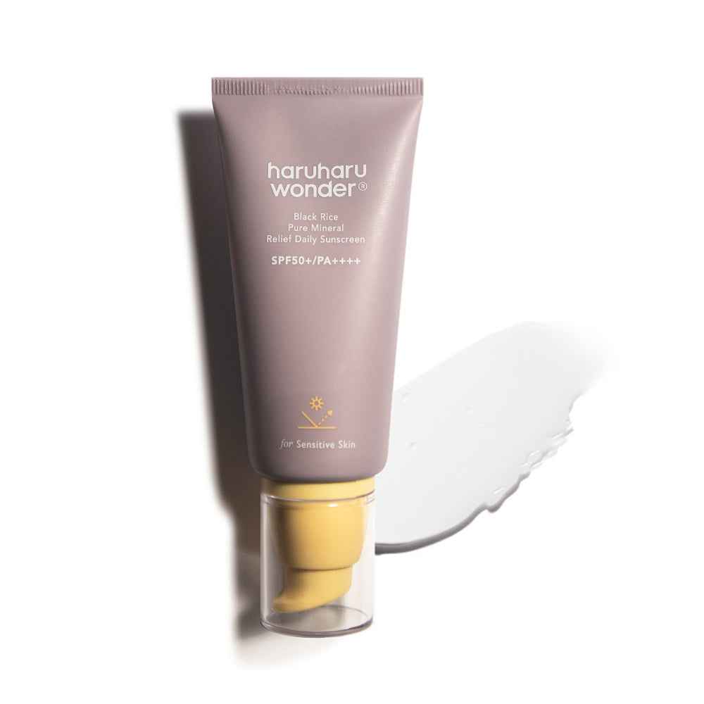 [haruharuwonder] Black Rice Pure Mineral Relief Daily Sunscreen Unscented SPF50+ 50ml