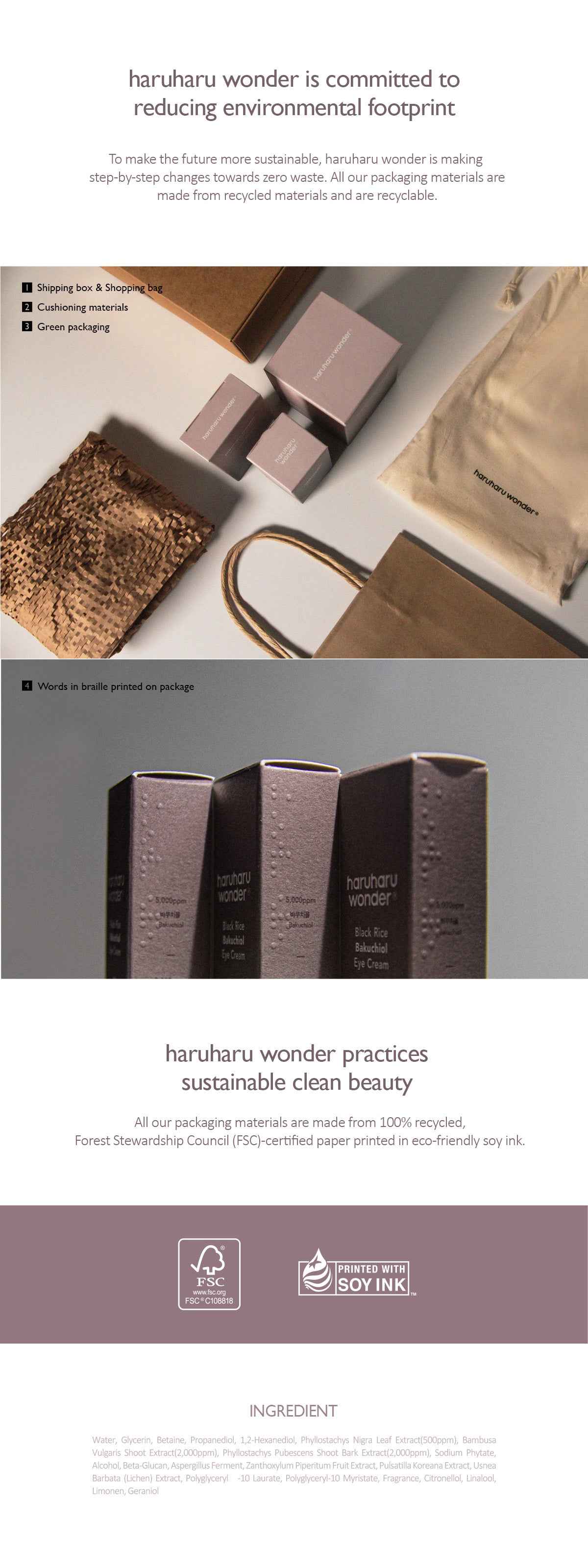 [haruharuwonder] Black Bamboo Mist 150ml