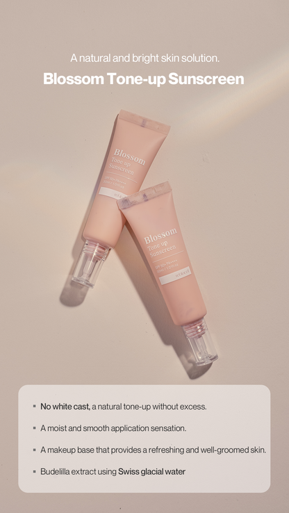 [Reblocell] Blossom Tone up Sunscreen SPF 50+ PA++++ 30ml - NURVA