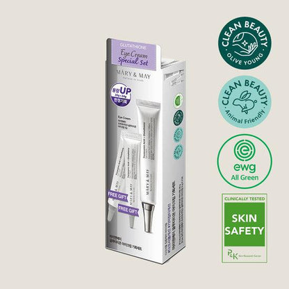 [Mary&May] Glutathione Eye Cream Special Set (30g+12g x2) - NURVA