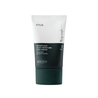 [Anua] HEARTLEAF SILKY MOISTURE SUNSCREEN 50ml - NURVA