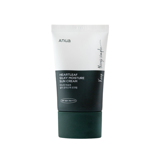 [Anua] HEARTLEAF SILKY MOISTURE SUNSCREEN 50ml - NURVA