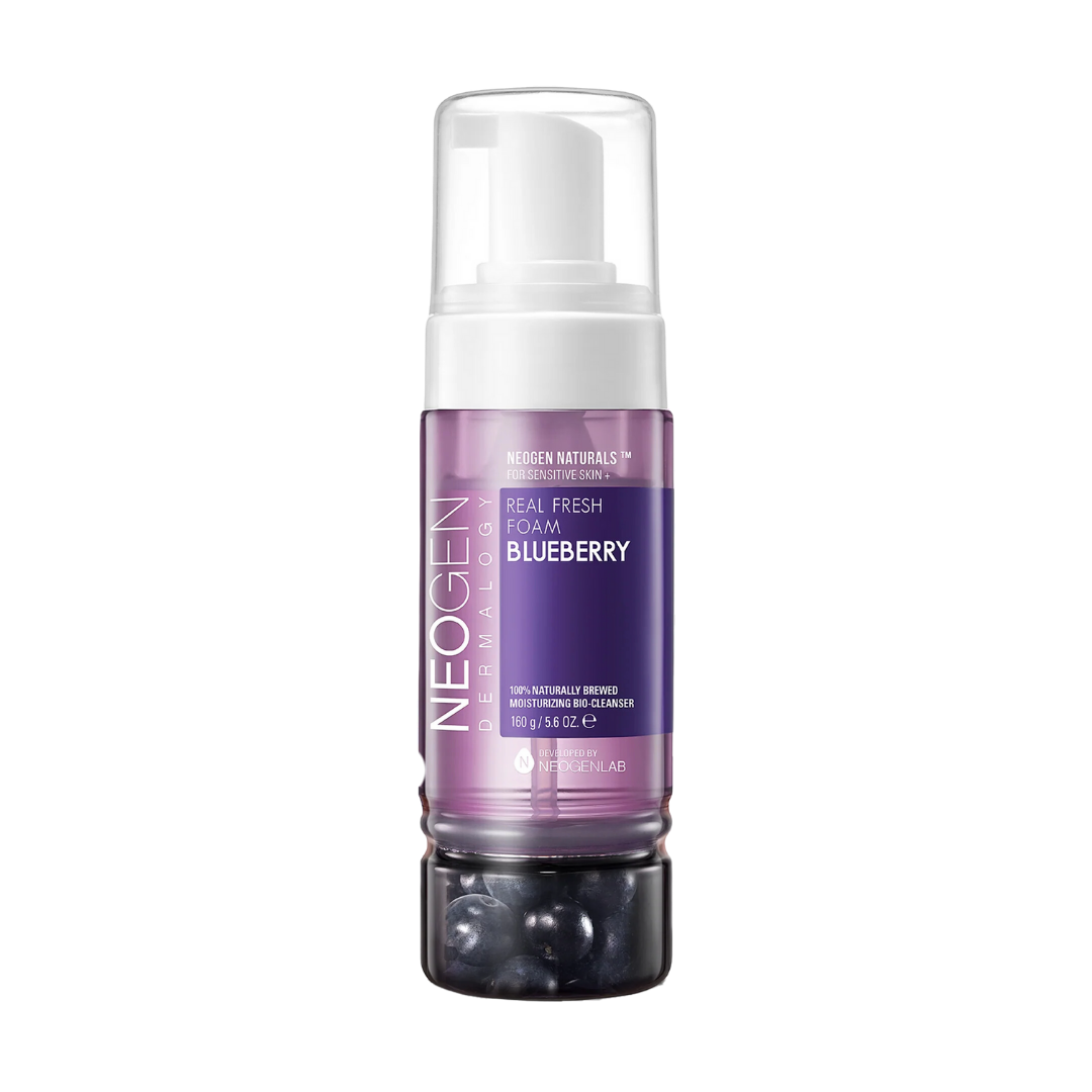 [NeoGen] DERMALOGY REAL FRESH FOAM CLEANSER BLUEBERRY 160G - NURVA