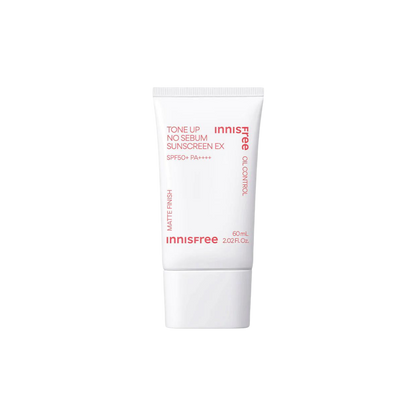 [Innisfree] Tone Up No Sebum Sunscreen SPF50+ PA++++ 60ml - NURVA