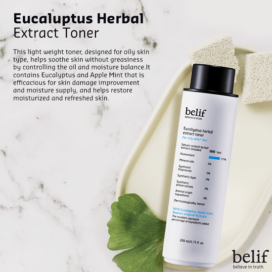 [Belif] Eucalyptus herbal extract toner 200 ml - NURVA