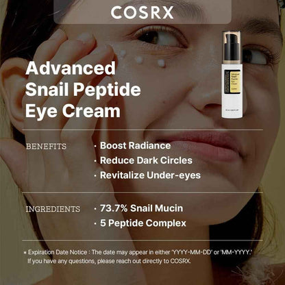 [Cosrx] Advanced Snail Peptide Eye Cream 25ml