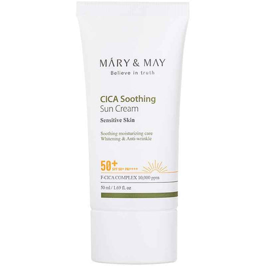 [Mary&May] CICA Soothing Sun Cream SPF50+ PA++++ - 50ml