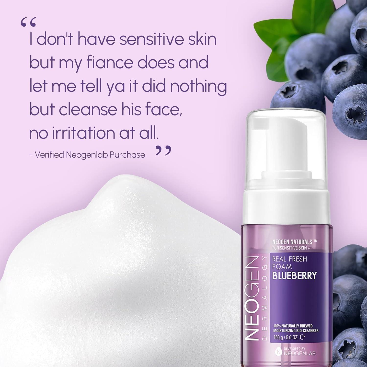 [NeoGen] DERMALOGY REAL FRESH FOAM CLEANSER BLUEBERRY 160G - NURVA