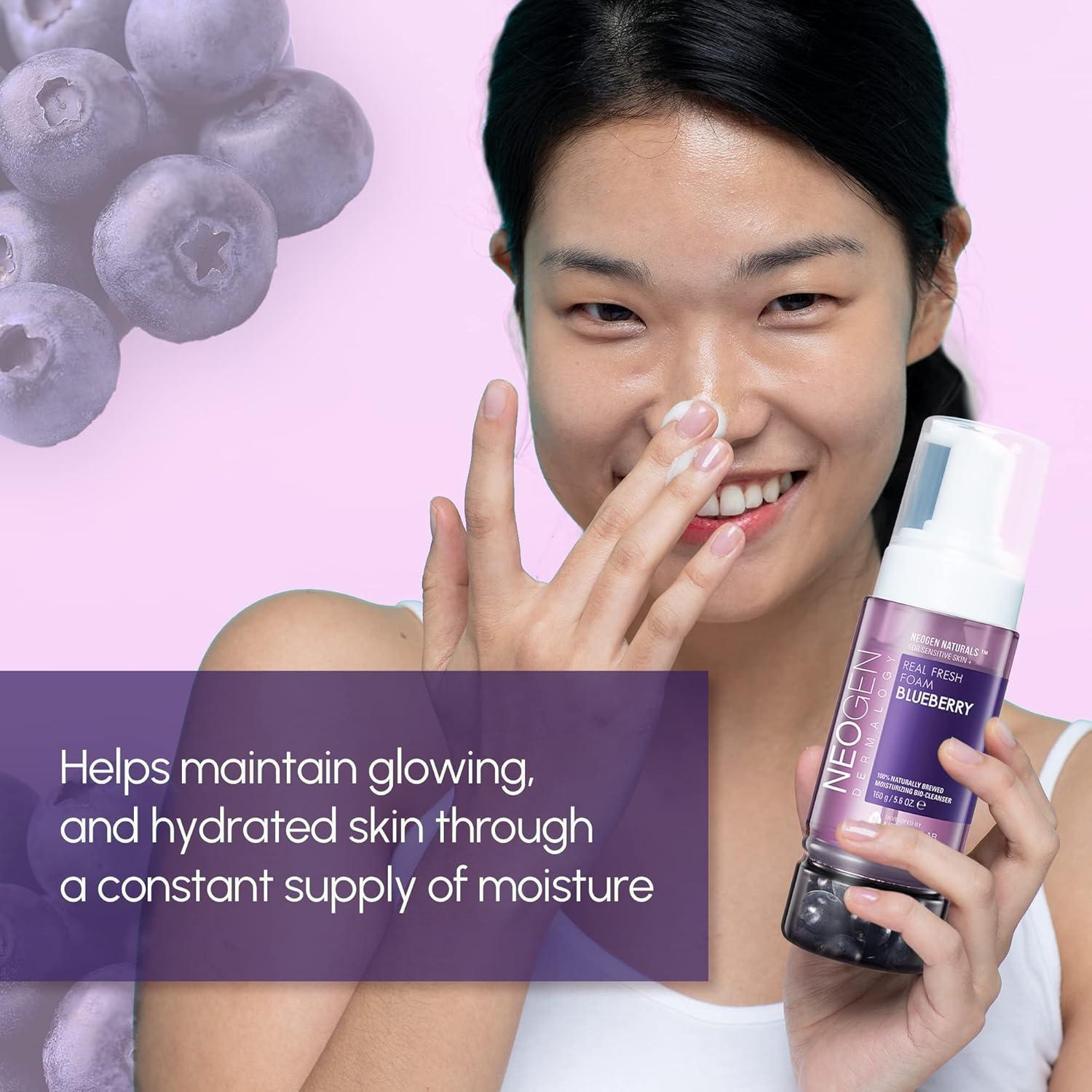 [NeoGen] DERMALOGY REAL FRESH FOAM CLEANSER BLUEBERRY 160G - NURVA