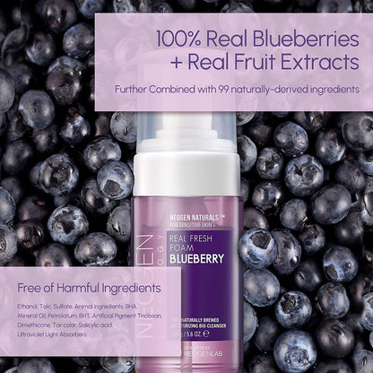 [NeoGen] DERMALOGY REAL FRESH FOAM CLEANSER BLUEBERRY 160G - NURVA