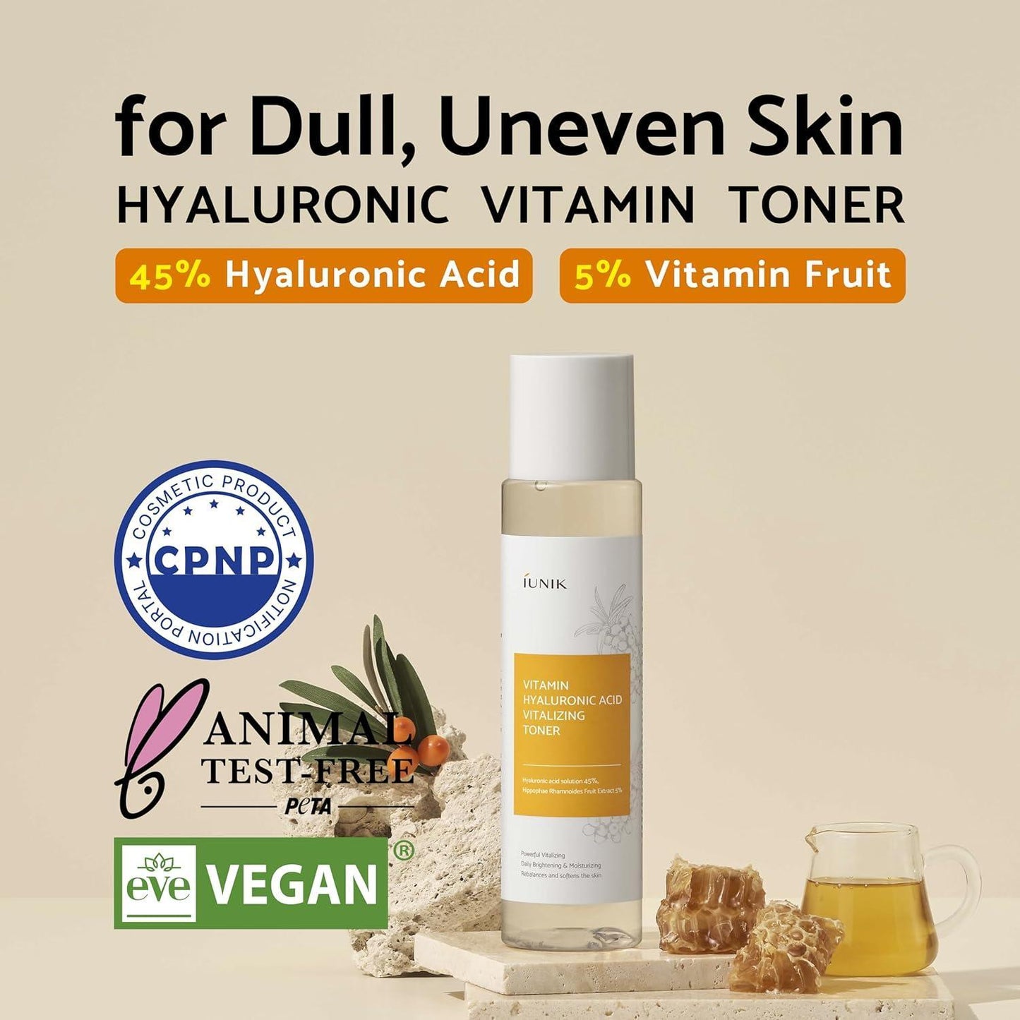 [iUNIK] Vitamin Hyaluronic Acid Vitalizing Toner 200ml - NURVA