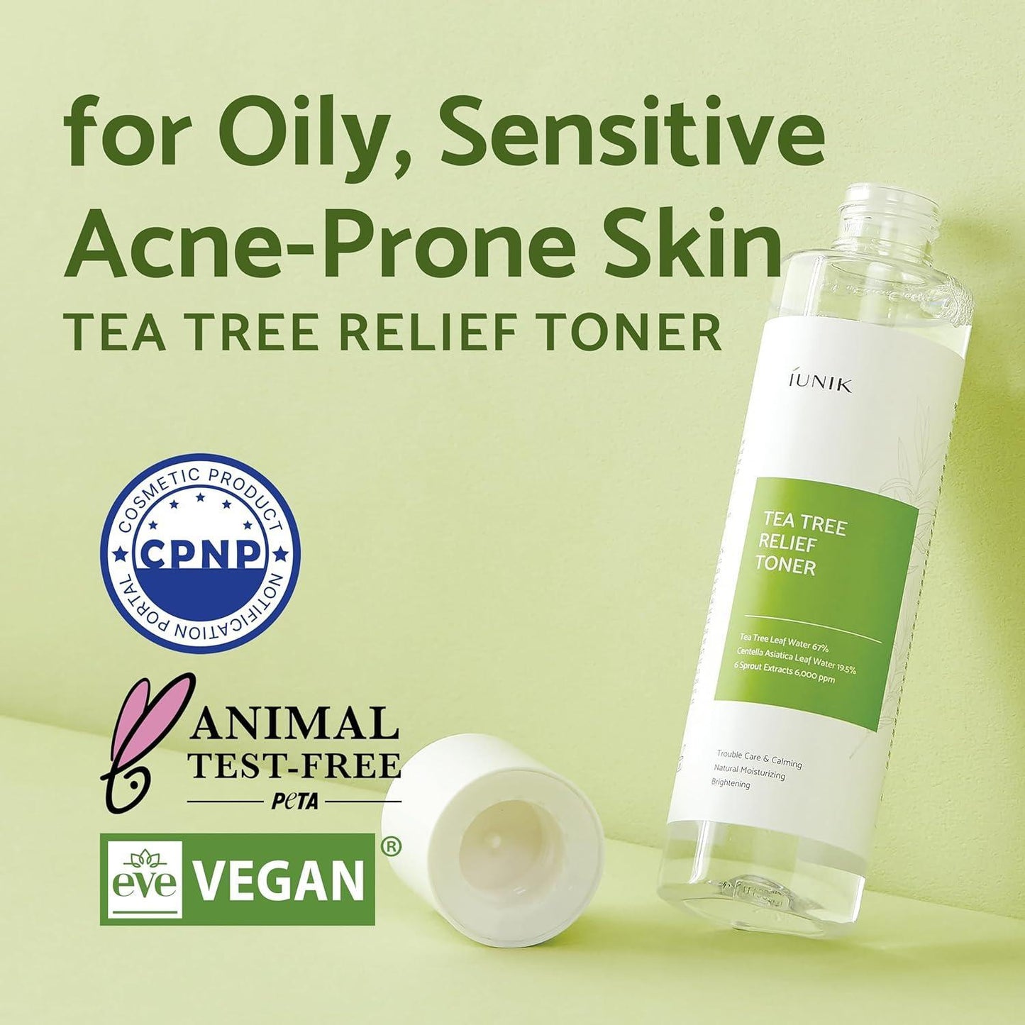[iUNIK] Tea Tree Relief Toner 200ml - NURVA
