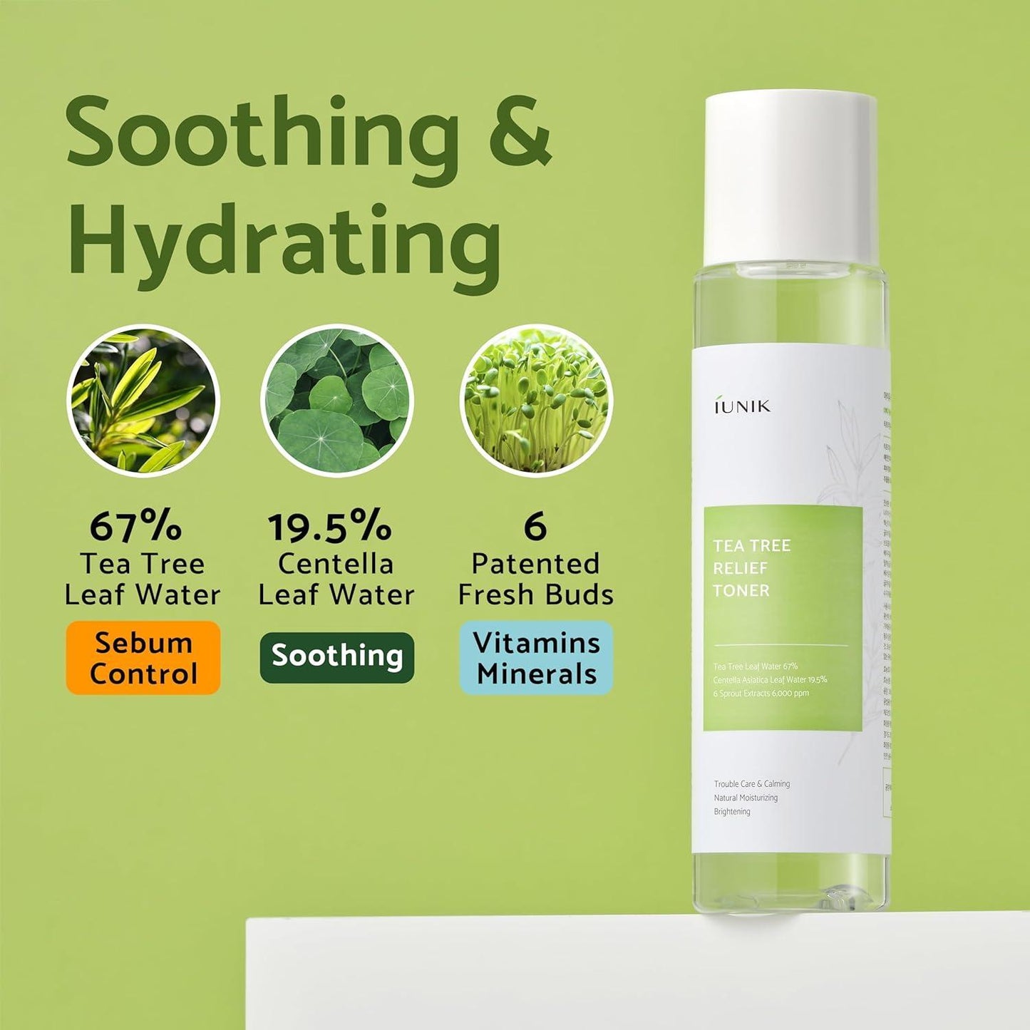 [iUNIK] Tea Tree Relief Toner 200ml - NURVA