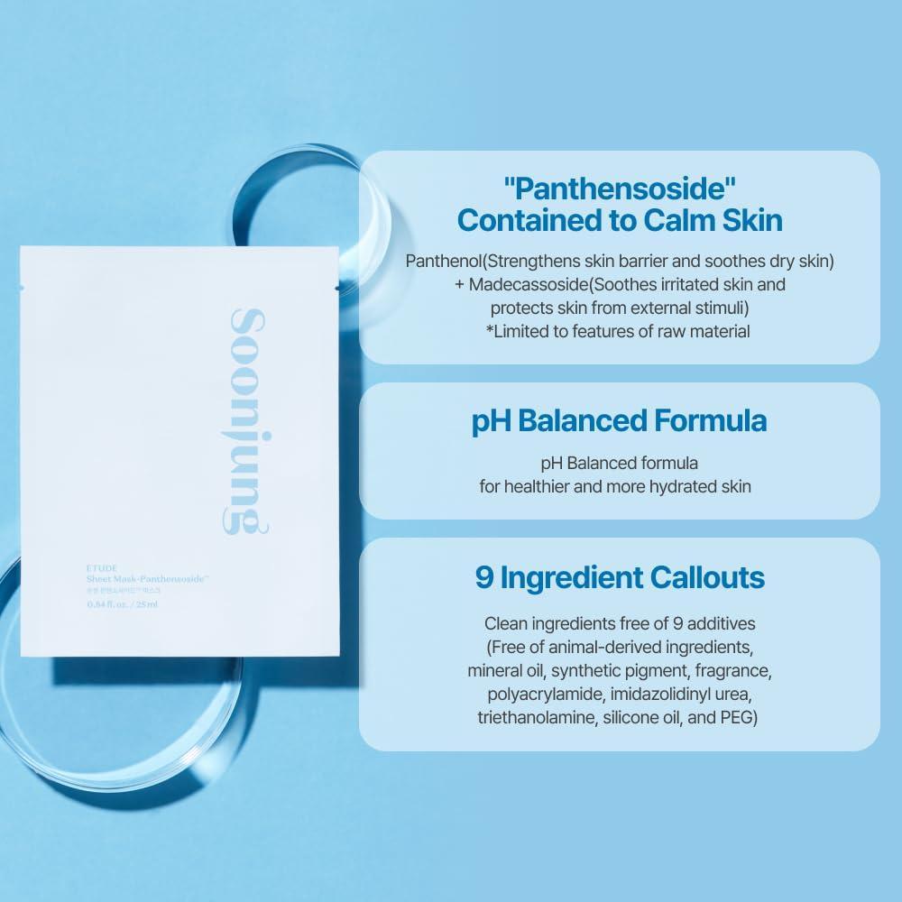 [EtudeHouse] SoonJung Mask Panthensoside 10 sheets - NURVA