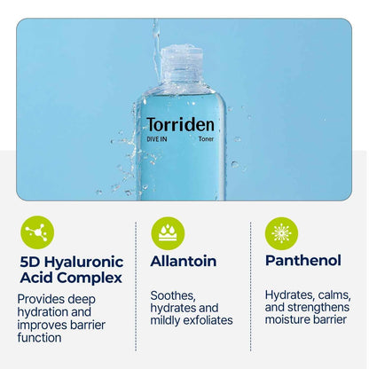 [Torriden] DIVE IN Low Molecular Hyaluronic Acid Toner 300ml