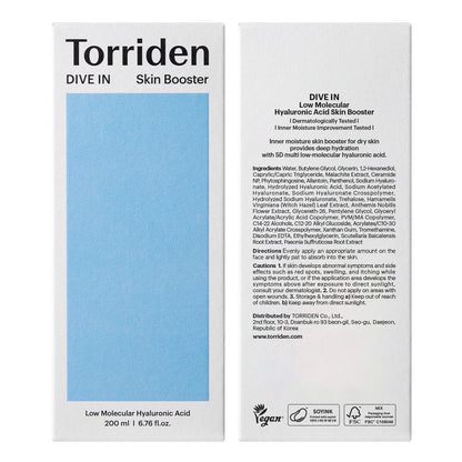 [Torriden] DIVE IN Low Molecular Hyaluronic Acid Toner 300ml - NURVA