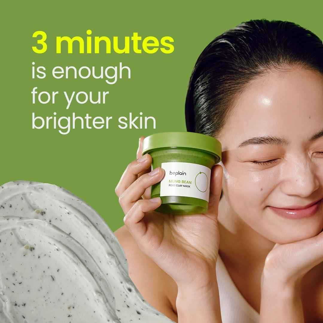 [Beplain] Mung Bean Pore Clay Mask 120ml