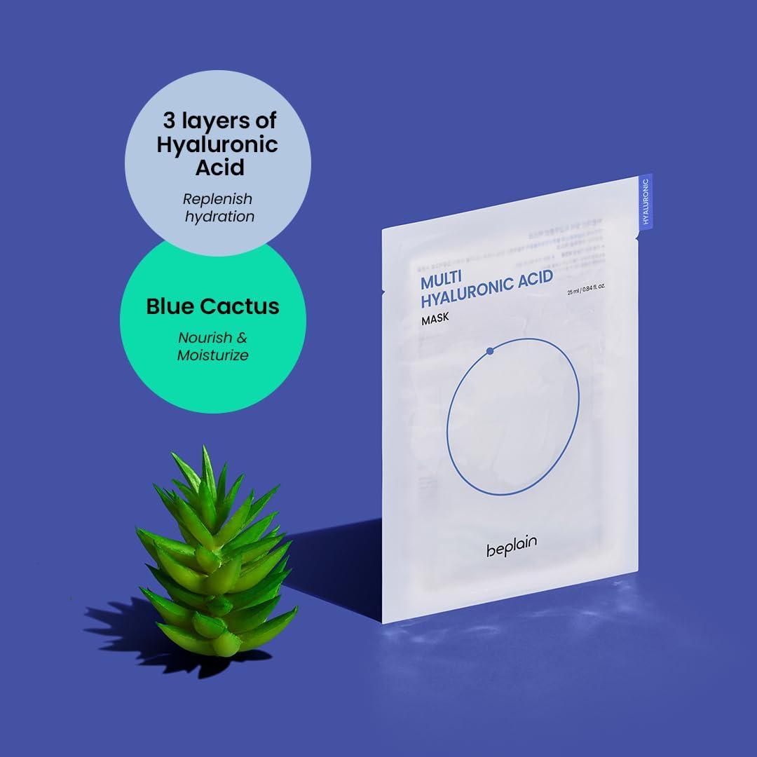 [Beplain] Multi Hyaluronic Acid Mask 5ea - NURVA
