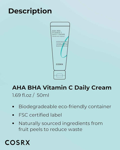 [Cosrx] Refresh AHA BHA Vitamin C Daily Cream 50ml