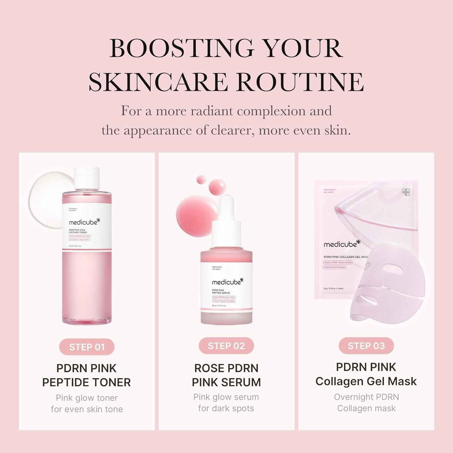 [Medicube] PDRN Pink Cica Soothing Toner 250ml