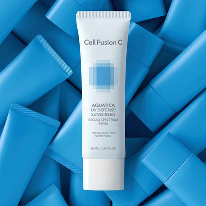 [CellFusionC] 1+1 Aquatica UV Defense Sunscreen OTC 50ml+50ml