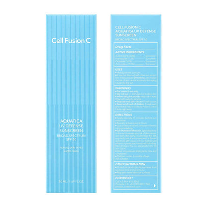 [CellFusionC] 1+1 Aquatica UV Defense Sunscreen OTC 50ml+50ml