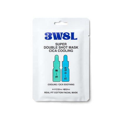 [3W8L] Super Double Shot Mask Cica Cooling 27ml - NURVA