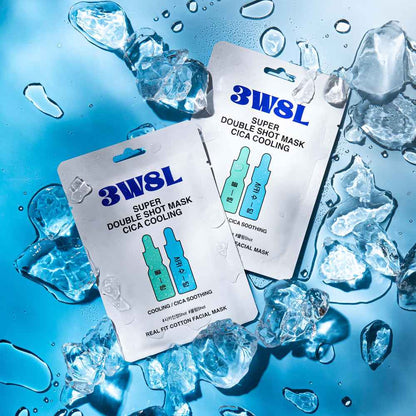 [3W8L] Super Double Shot Mask Cica Cooling 27ml