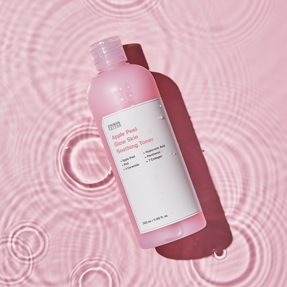 [SUNGBOON EDITOR] Apple Peel Glow Skin Soothing Toner 350ml - NURVA
